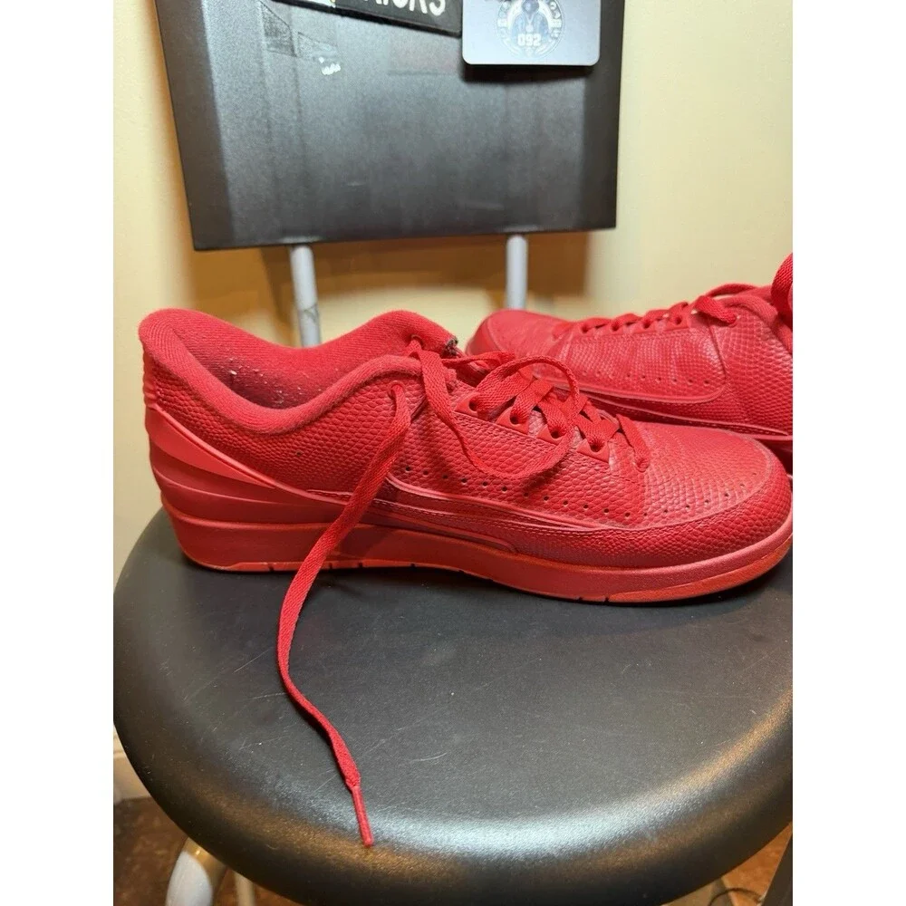Nike Air Jordan 2 Retro Low Gym Red Size 10.5 Mens Used Clean No Box